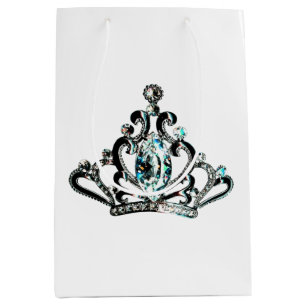 Sacola Para Presentes Média "Royal Tiara"