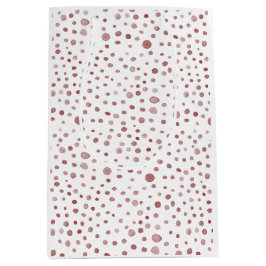 Sacola Para Presentes Média Ruby Confetti Watercolor Dots Gift Bag