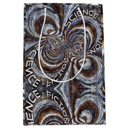 Sacola Para Presentes Média Rusty Fractal Science Fiction