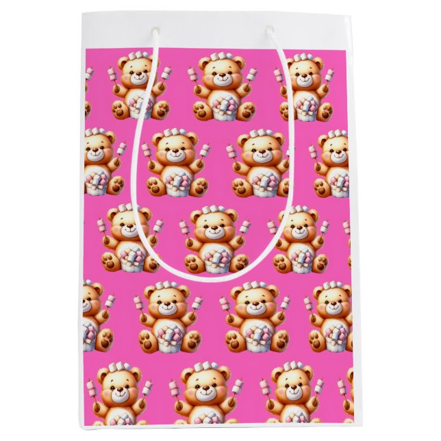 Sacola Para Presentes Média sac cadeau nounours  (Frente)