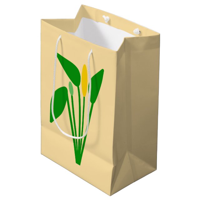 Sacola Para Presentes Média Saca de Presente Araceae (Frente inclinada)