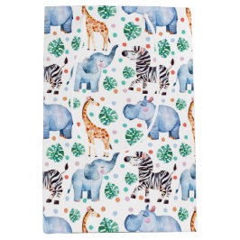 Sacola Para Presentes Média Saca de Presente de Animais Selvagens da Selva Fof