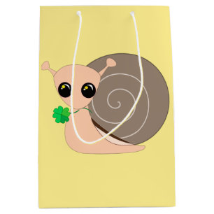 Sacola Para Presentes Média Saca de Presente de Caracol Fofo