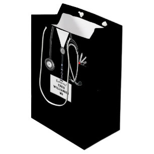 Sacola Para Presentes Média Saca de Presente Médio Doctor Congrats