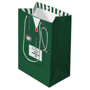 Sacola Para Presentes Média Saca de Presentes Médicos Congrats Médio