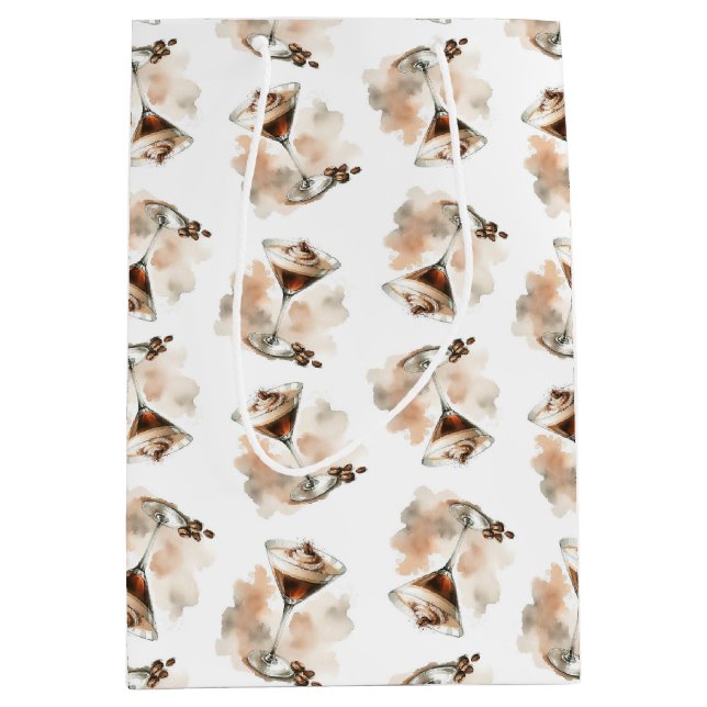 Sacola Para Presentes Média Saca-Rolhas de Martini Médio Presente (Frente)