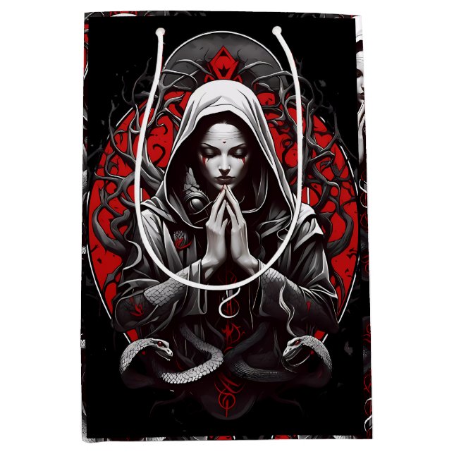 Sacola Para Presentes Média Sacerdote Serpente da Grove Sombra (Frente)