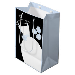 Sacola Para Presentes Média Saco azul de casamento Saco azul de presente preto