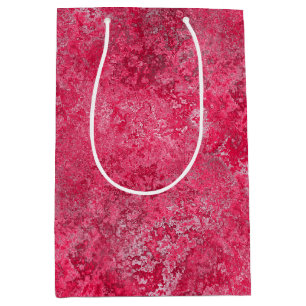 Sacola Para Presentes Média Saco cor-de-rosa vermelho do presente