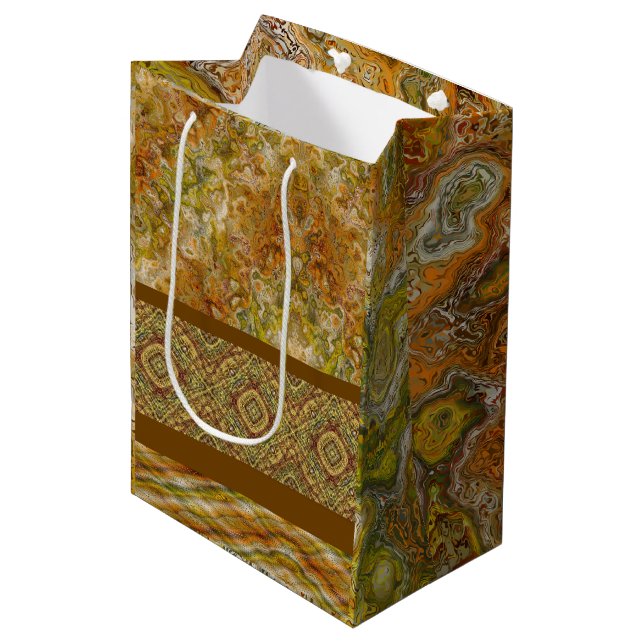 Sacola Para Presentes Média Saco de Amostras de Tons Terrosos (Frente inclinada)