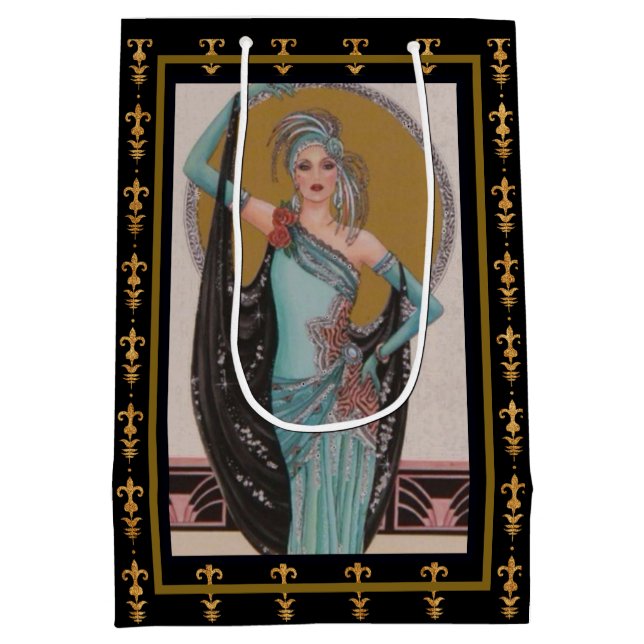 Sacola Para Presentes Média Saco de Presente A Flapper (Verso)