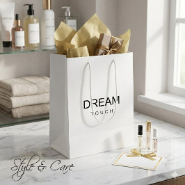 Sacola Para Presentes Média Saco de Presente Branco Médio Personalizado para M