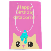 Saco de presente Catacorn (aniversário)