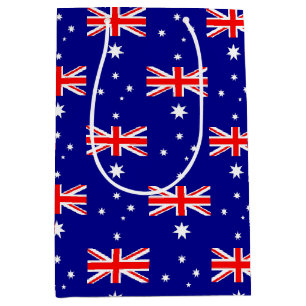 Sacola Para Presentes Média Saco de Presente com a bandeira da Austrália