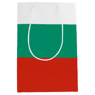 Sacola Para Presentes Média Saco de Presente com a bandeira da Bulgária