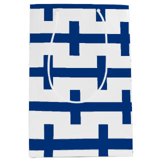Sacola Para Presentes Média Saco de presente com a bandeira da Finlândia
