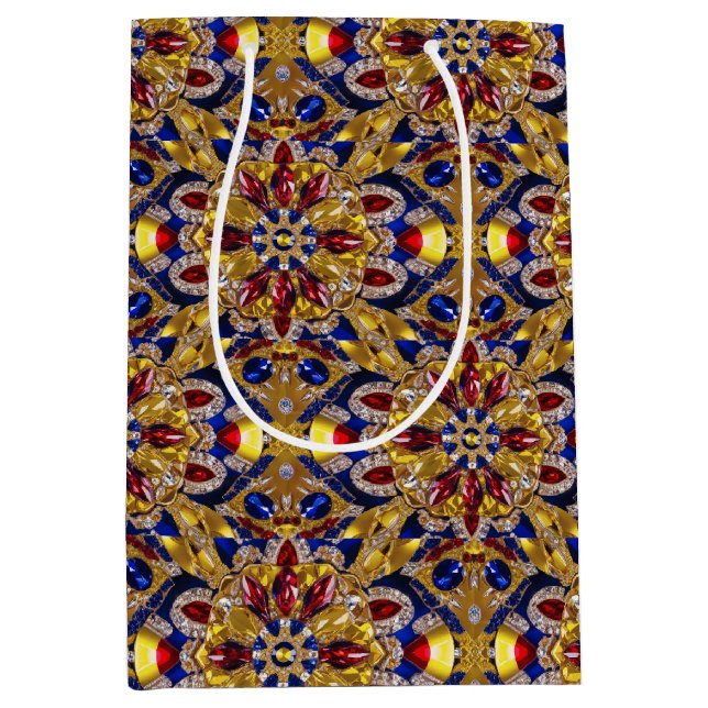 Sacola Para Presentes Média Saco de Presente com Cores da Colômbia (Frente)