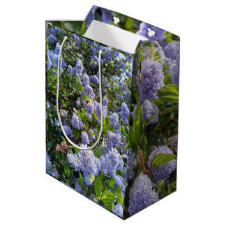 Sacola Para Presentes Média Saco de presente com flores de lilás