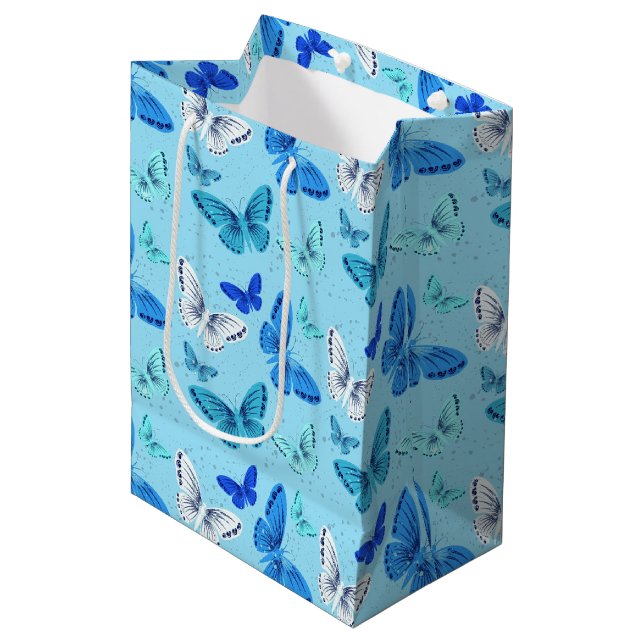 Sacola Para Presentes Média Saco de Presente da Borboleta (Frente inclinada)