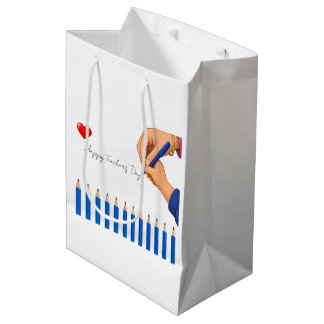Sacola Para Presentes Média Saco de Presente de Agradecimento do Dia dos Profe