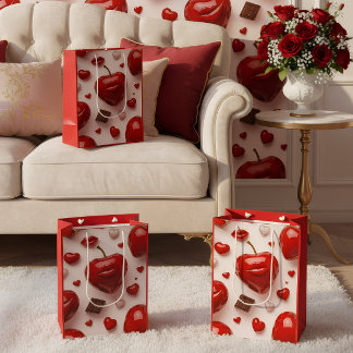 Sacola Para Presentes Média Saco de Presente de Amor Romântico