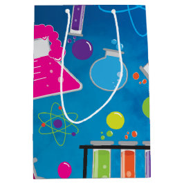 Sacola Para Presentes Média Saco de Presente de Aniversário de Cientista Mad S