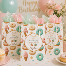 Saco de Presente de Aniversário de Doce Pastel