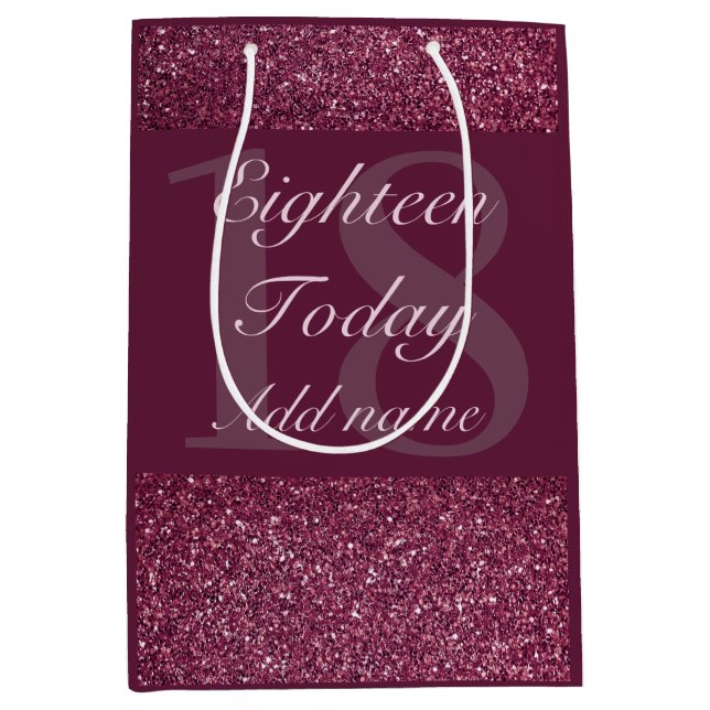 Sacola Para Presentes Média Saco de presente de aniversário especial personali (Frente)