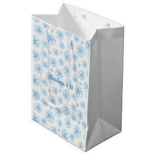 Sacola Para Presentes Média Saco de presente de areia azul-aqua