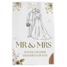 Saco de presente de casamento