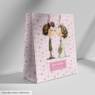 Sacola Para Presentes Média Saco de presente de casamento humorístico para cas