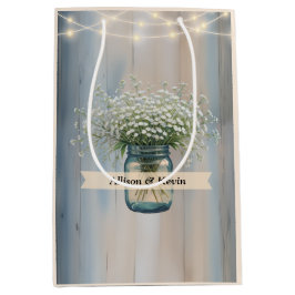 Sacola Para Presentes Média Saco de Presente de Chá de Noiva em Celeiro Rústic