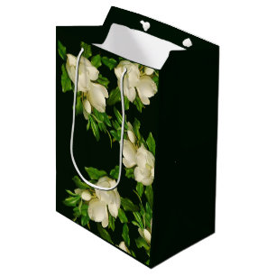 Sacola Para Presentes Média Saco de Presente de Flor Magnólia Gigante