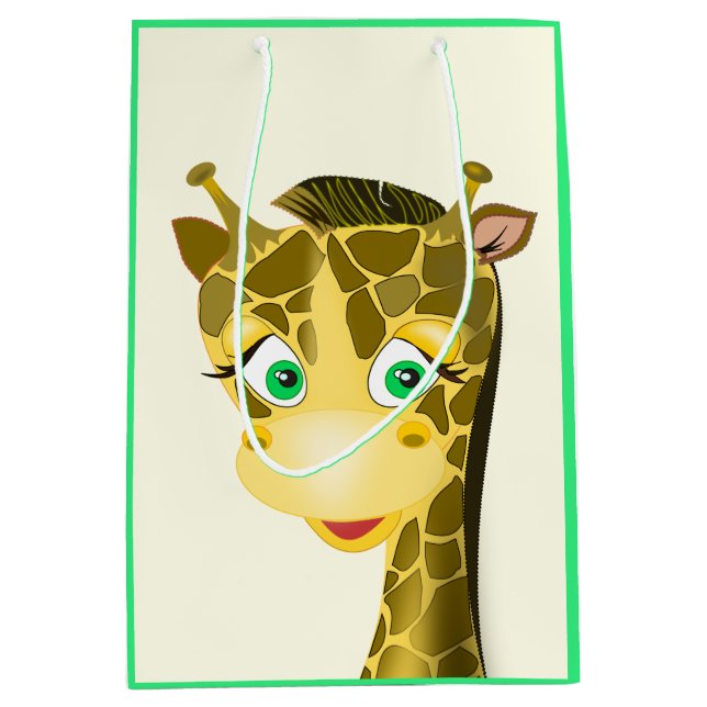 Sacola Para Presentes Média Saco de Presente de Girafa Bebê (Frente)