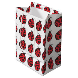 Sacola Para Presentes Média Saco de Presente de Joaninha