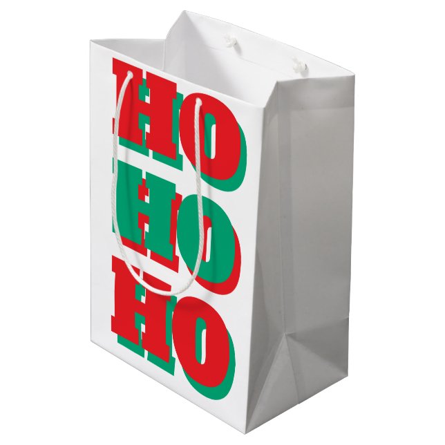 Sacola Para Presentes Média Saco de Presente de Natal (Verso inclinado)