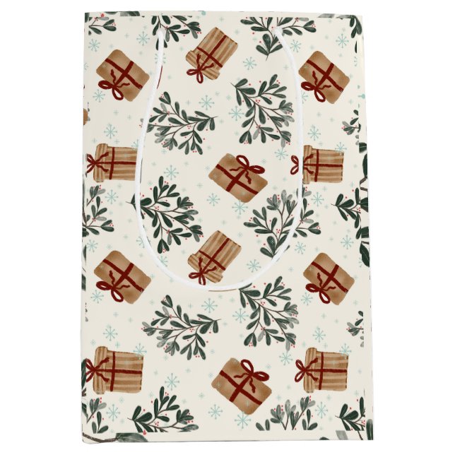 Sacola Para Presentes Média Saco de presente de Natal (Frente)