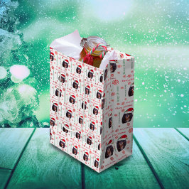 Sacola Para Presentes Média Saco de Presente de Natal CKCS Papai Noel