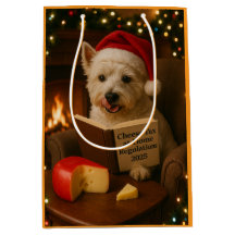 Saco de presente de Natal do Terrier West Highland