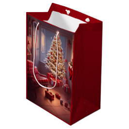 Sacola Para Presentes Média Saco de Presente de Natal Médio