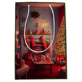 Sacola Para Presentes Média Saco de Presente de Natal Médio