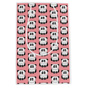 Sacola Para Presentes Média Saco de presente de panda, estilo kawaii, bonito