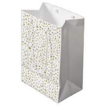 Saco de Presente de Pontos de Aquarela Confete Ócr