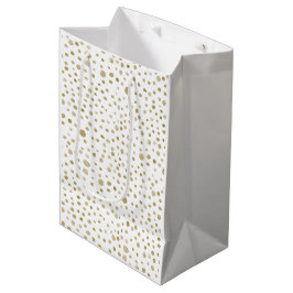Sacola Para Presentes Média Saco de Presente de Pontos de Aquarela Confete Ócr