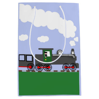 Sacola Para Presentes Média Saco de Presente de Trem de Desenho Animado Colori