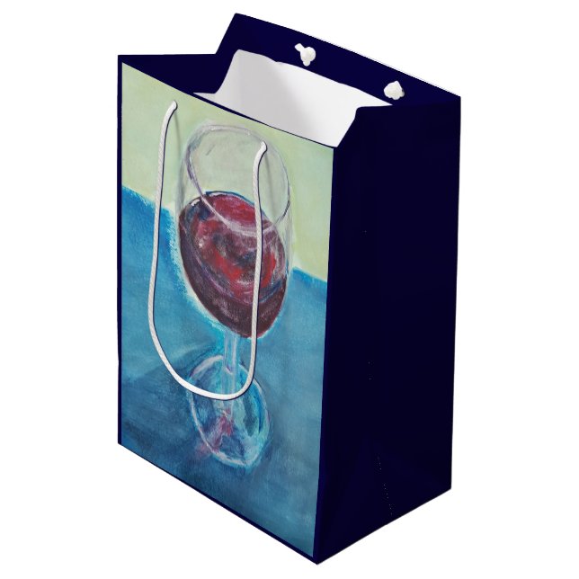 Sacola Para Presentes Média Saco de Presente de Vinho | Saco de Celebração de  (Frente inclinada)