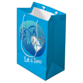 Sacola Para Presentes Média Saco de Presente Deixe Nevar!