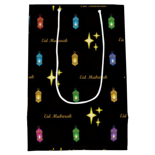 Sacola Para Presentes Média Saco de Presente Eid (Verso)