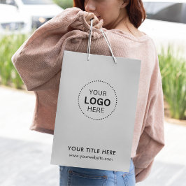 Sacola Para Presentes Média Saco de Presente Empresarial Minimalista Moderno