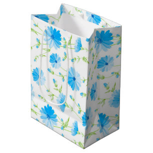 Sacola Para Presentes Média Saco de Presente Grande Floral Daisy na Moda